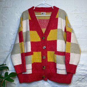 Picnic Plaid multi-color cardigan